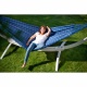 LA SIESTA - Hamac Classique Double BRISA Marine (Tissu Outdoor) 350 x 160