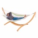 LA SIESTA - Hamac  barres simple Green Bay avec support en mlze certifi FSC